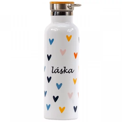 termoska Barevná srdíčka